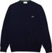 Lacoste Organic Cotton V-Neck Sweater - Navy - Men