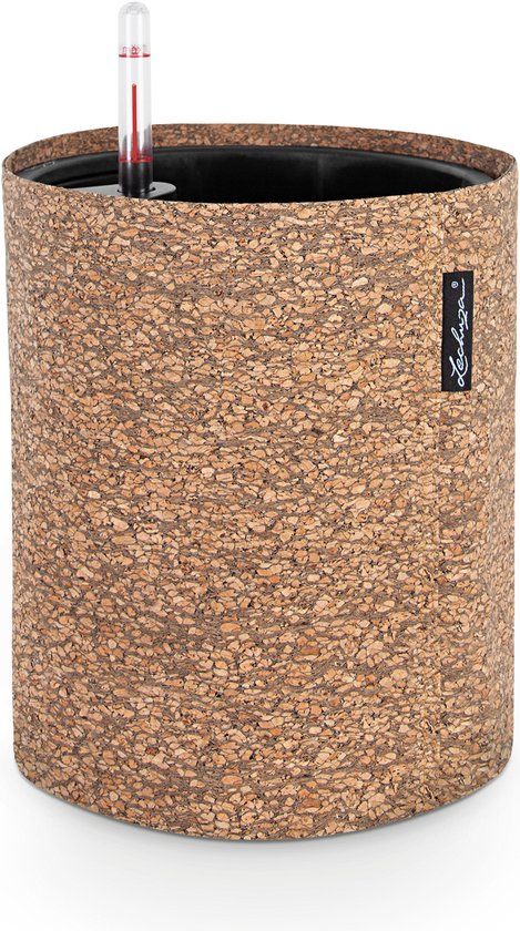 LECHUZA TRENDCOVER 23 KURK Plantenbak - dark natural - ALL-IN-ONE set