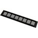 Gedotec Grille d'aération en aluminium avec entretoises rainurées, 60 mm - anodisé noir mat - 800 mm