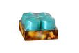 Nataluna Tiffany Metalen stompkaars 3,9 x 5 4 stuks
