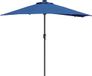 vidaXL Tuinparasol 294 x 150 x 223 cm polyester en staal azuurblauw