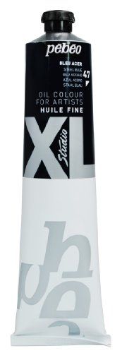 Pébéo - Fijne olie, XL, 200 ml - olieverf op staalblauw - 3167862000474