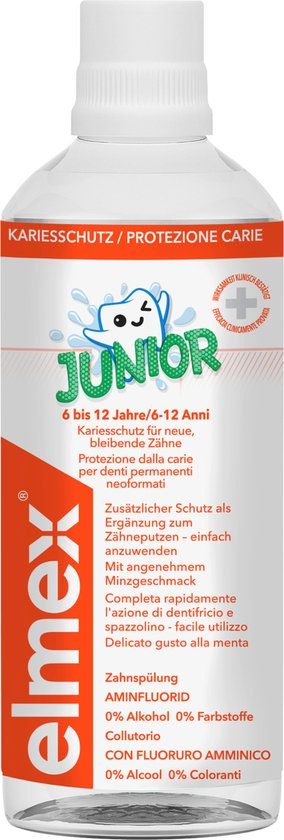 elmex Mondwater kinderen junior 6-12 jaar - 400 ml