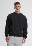 Urban Classics Fluffy Crewneck Heren Sweatshirts - Zwart - S