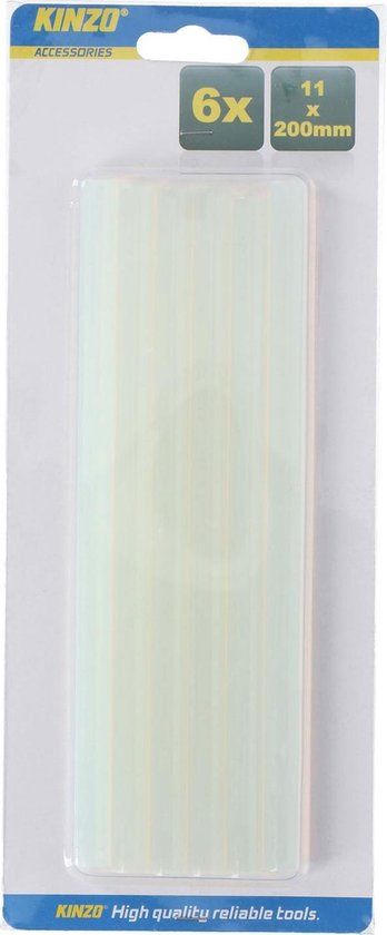Kinzo Lijmpatronen 11x200mm - 6 stuks