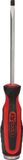KS Tools 151.1125-E ERGOTORQUEmax Schroevendraaier, zaagsnede, met slagkap, 4, 5mm, Hanger