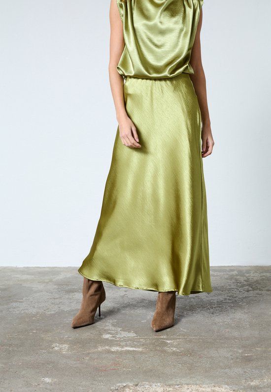 SISTERS POINT Dames Rok - Lime Green - Maat S