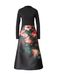 VILA Robe 'VICLARA' pin / vieux rose / rouge clair / noir