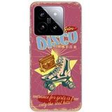 Xiaomi Bedrukt siliconen hoesje compatibel met Xiaomi 14 Pro Retro disco