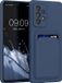 kwmobile hoesje geschikt voor Samsung Galaxy A53 5G - Hoesje met pasjeshouder - TPU case in donkerblauw