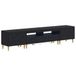 vidaXL - 3-delige - LED - TV-kast - DELFT - Zwart - Bewerkt - hout