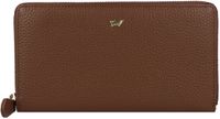 Braun Buffel Braun Büffel Asti Portemonnee RFID-bescherming Leer 19 cm - Dames - Horizontaal - saddle brown