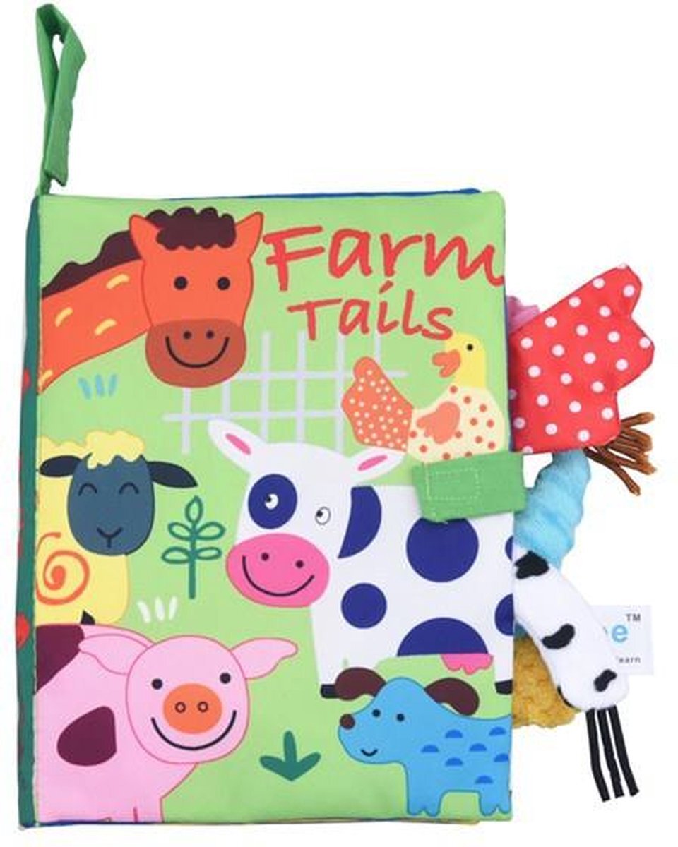 Gbee Baby boek/knisperboekje /kerstcadeau/ Educatief Baby Speelgoed /Zacht Baby boek /Zacht Speelgoed/Speelgoed voor baby/ Speelgoed Voor Kinderen/groen "farm animals""