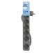 Philips CHP2164G Stekkerdoos met 6 stopcontacten, kabel 1,5 m, hoofdschakelaar, automatische veiligheidsslot, led-display voor voeding, grijs
