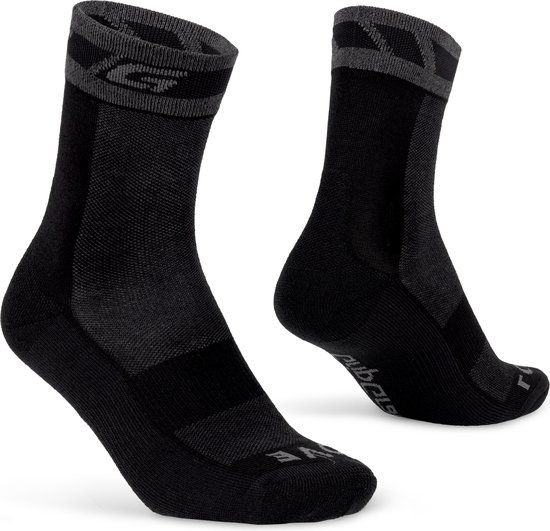 GripGrab Merino Winter Fietssokken - Zwart - Maat M (41-44)