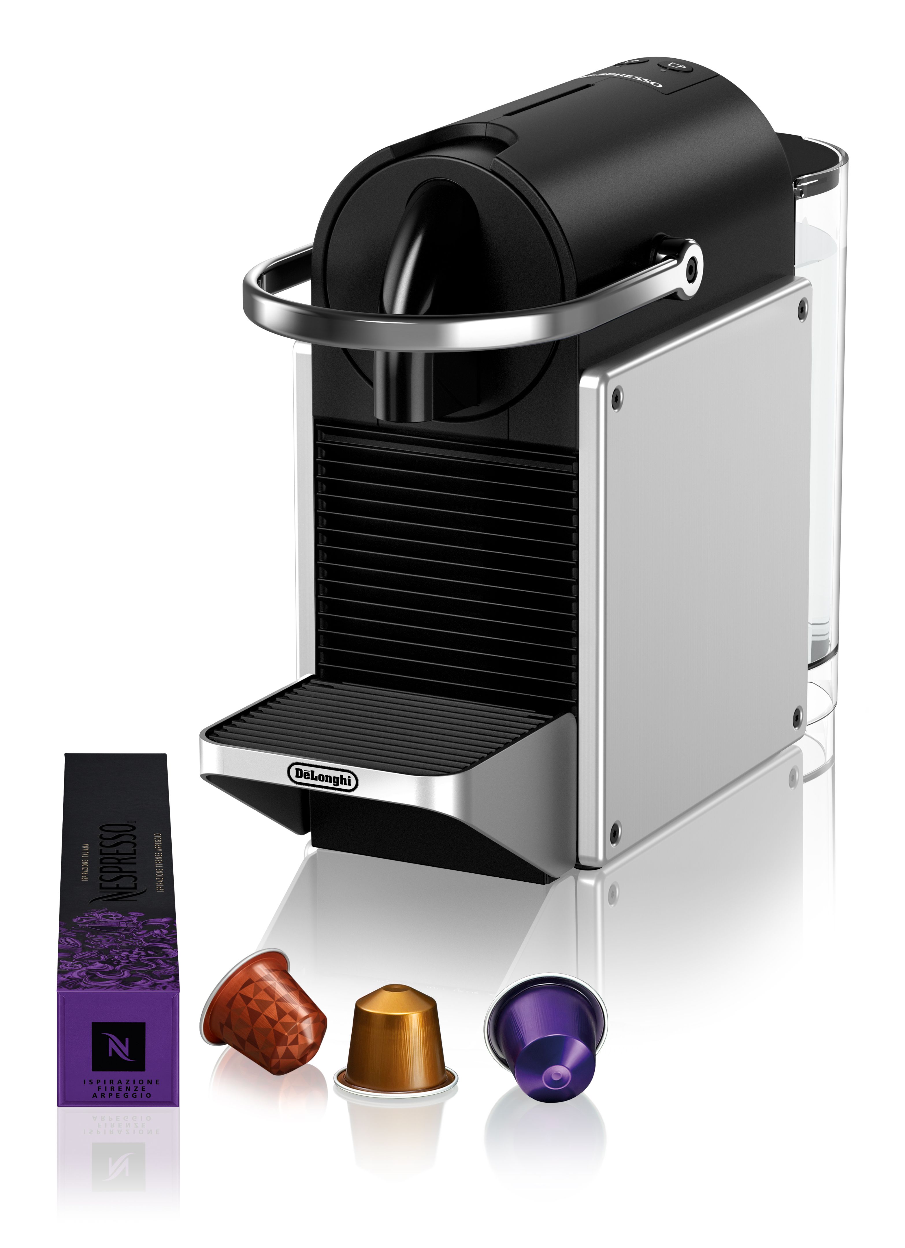 De'Longhi Nespresso Pixie EN127S - Koffiecupmachine - Zilver