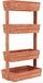 J&R Étagère à plantes - Étagère à plantes à 4 niveaux - Jardinière - Support pour pots de fleurs - Hauteur réglable - Bois - 4 bacs