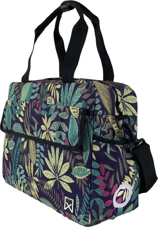 Willex City Forest Fietstas - 19L - Groen - Shopper - Achter