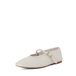 Dune LONDON Ballerina met riempjes ecru