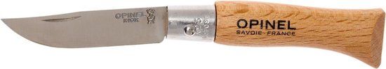 Opinel #3 Inox Zakmes - Wit - Inklapbaar Mes - 4.0cm Lemmet