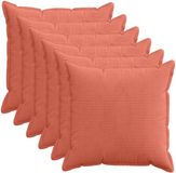 vidaXL - Kussensloop - 6 stuks - Katoensatijn - Rood-oranje - 80 x 80 cm