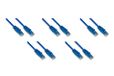 LINK LK6AU075B05 - netwerkkabel categorie 6a onafgeschermd utp awg24 kleur blauw halogeenvrij 7,5 m verpakking met 5 stuks