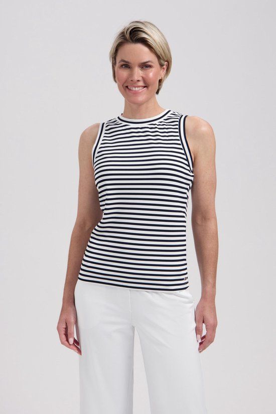 Lady Day Top Sandy L24 580 3331 White Black Dames Maat - M