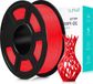 Filament d'imprimante 3D non marqué, bien enroulé - Filament PETG rouge de 1,75 mm - 1 kg