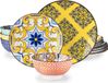 Mosaïque Bellagio serviesset – 12-delig – voor 4 personen – mozaïekdesign – keramiek – servies voor het dineren, met dinerborden, soepborden en ontbijtborden