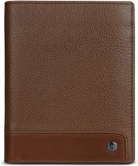 bugatti Due Flap Wallet Cognac brun