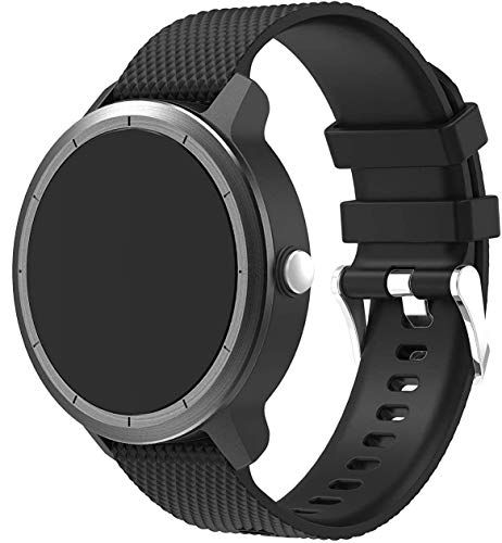 Chainfo Watch Strap compatibel met Garmin Vivoactive 3 / Vivoactive 3 music/Approach S40 / Vivomove sport, Soft Silicone Sport Replacement Bands (20mm, Pattern 7)