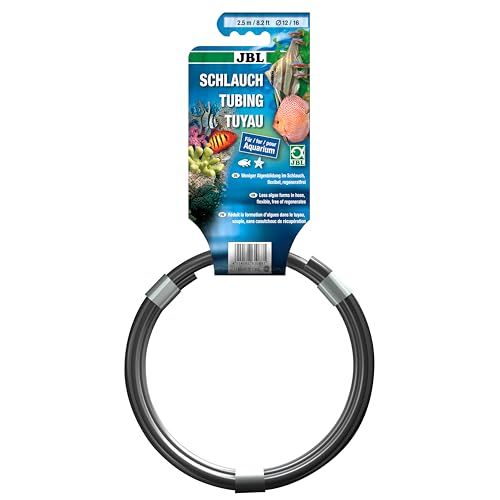 JBL Siliconen slang, lengte: 2,5 m, diameter: 12/16 mm, geschikt voor aquarium, vijver en terrarium, aquaslang, grijs