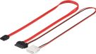 Goobay HDD S-ATA SlimLine kabel 2-in-1 - 0.3m