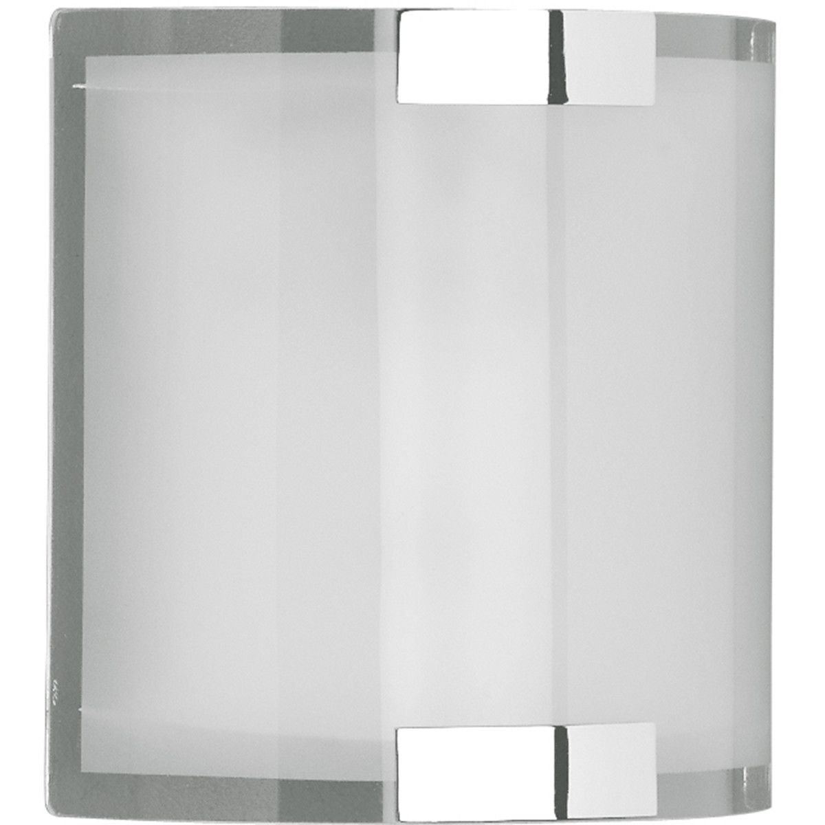 BES LED Trion Derbio Wandlamp - E14 - Rechthoek - Mat Chroom - Aluminium - 20cm