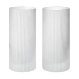 Ferm Living Verre Highball Ripple 48 cl, lot de 2 Transparent