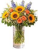 Home & Styling Bloemenvaas - Cilinder vorm - transparant - glas - 19 x 60 cm