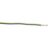 RS PRO Enkele aderkabel 1 mm² 30m zwart/geel Ø 2.7mm 57/0,15 mm strengen, verpakking van 30 meter