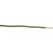 RS PRO Enkele aderkabel 1 mm² 30m zwart/geel Ø 2.7mm 57/0,15 mm strengen, verpakking van 30 meter