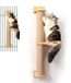 Merkloos / Sans marque Krabton Krabpaal Beige Hout Pluche 37x28x10cm