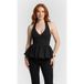 Odd Muse Peplum Top Noir Taille: XXS