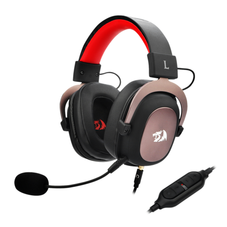 REDRAGON H510 Zeus Gaming Headset - Zwart/Rood/Beige