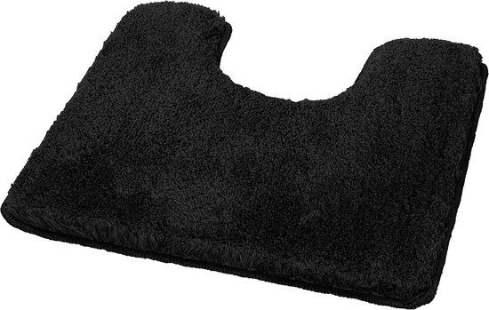 HGMD Toiletmat antislip - Zwart - 50x50 cm