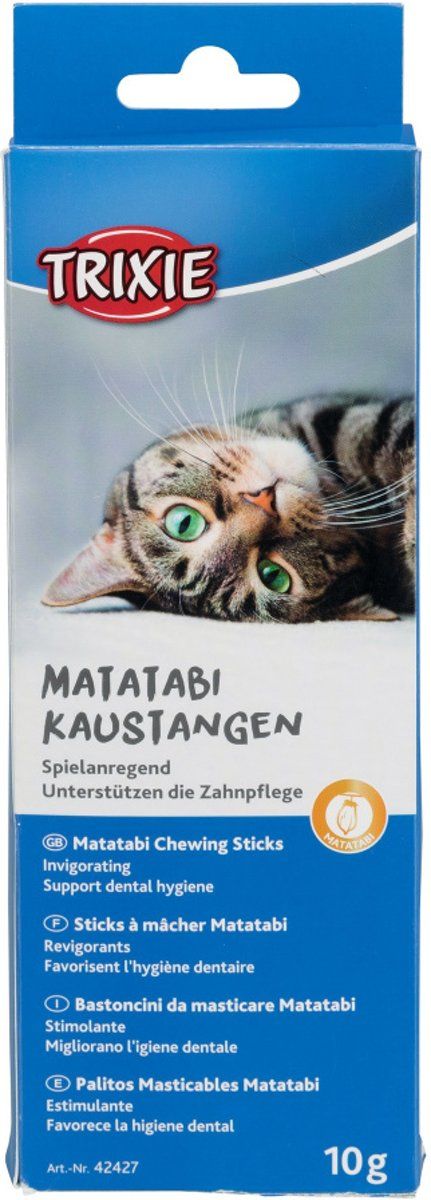 Trixie Dierenartikelen Trixie Matatabi kauwsticks 10gr - Kattensnack