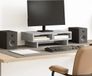 vidaXL - Support pour moniteur - 50x27x15 cm - Bois traité - Gris béton