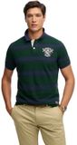 Superdry Crest Stripe Korte Mouw Poloshirt Groen 2XL Man
