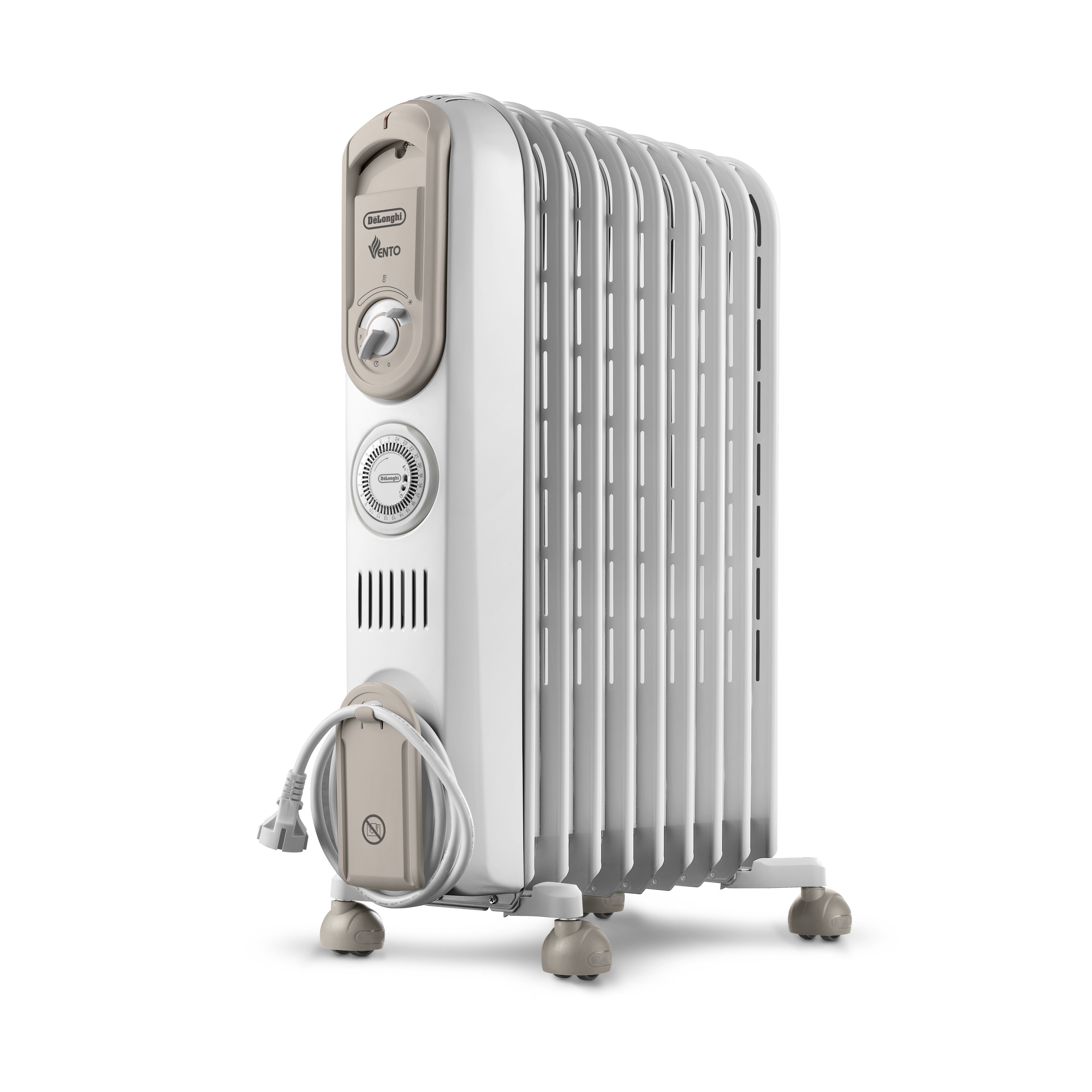 De'Longhi V550918T.WB Oil Filled Radiator - 1800W - White