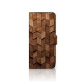 B2Ctelecom OPPO Book Style Case voor A16/A16s/A54s Wooden Cubes