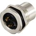 TRU COMPONENTS TC-12833196 Connecteur pour capteur/actionneur M12 Nombre de pôles (capteurs) : 3 Connecteur, montage encastré 1 pièce(s)