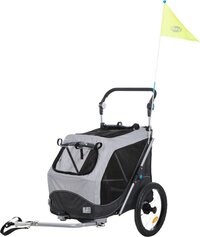 Trixie Hondenfietskar - Opvouwbaar - Grijs - 90 x 63 x 95 cm