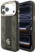 Guess - Leather 4G Stripe Round Classic Logo MagSafe Case for iPhone 18 Pro / 17 Pro - Brown